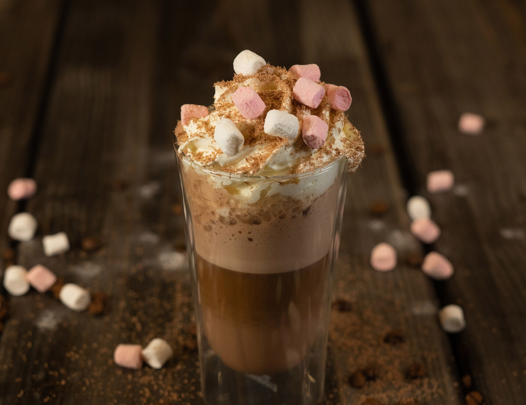 Chocolade marshmallow koffie