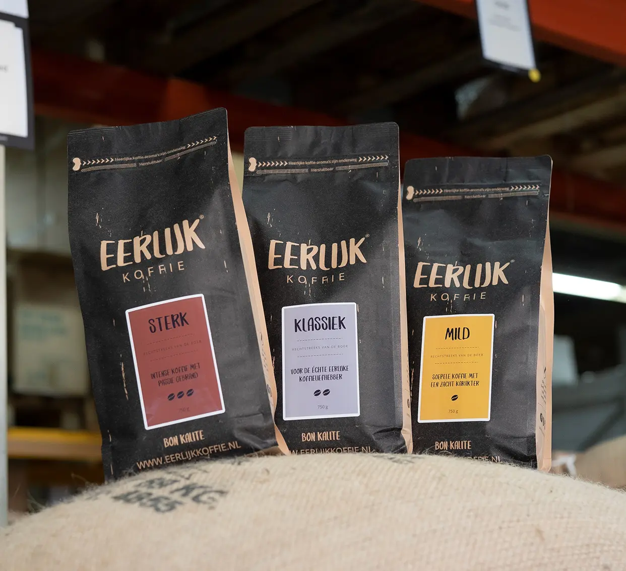 Vers gebrande koffiebonen